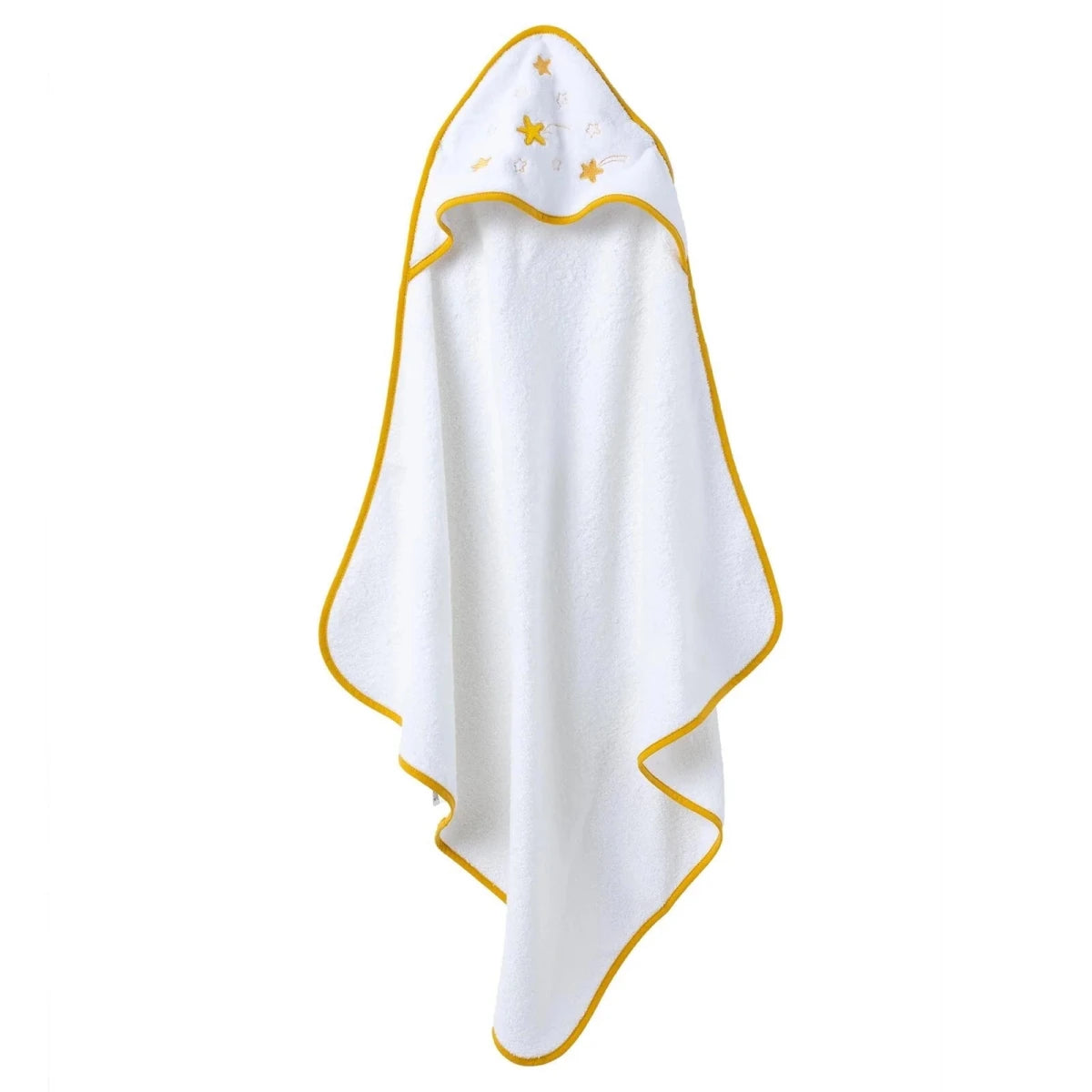 Mollia Star Print Baby Bath Towel (75 x 75 cm) White - ebebek
