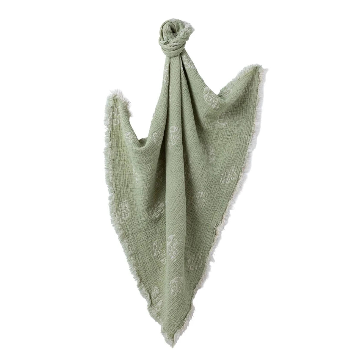 Mollia Vehicle Print Muslin Baby Blanket (80 x 100 cm) Green - ebebek