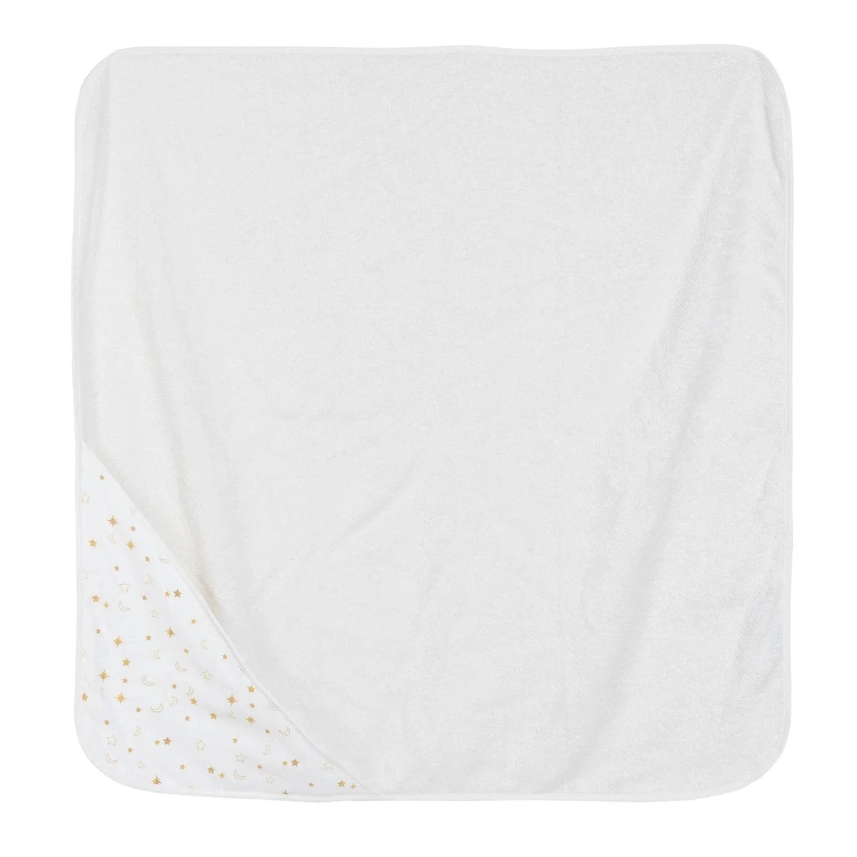 Mollia Star Print Baby Bath Towel (75 x 75 cm) Ecru - ebebek