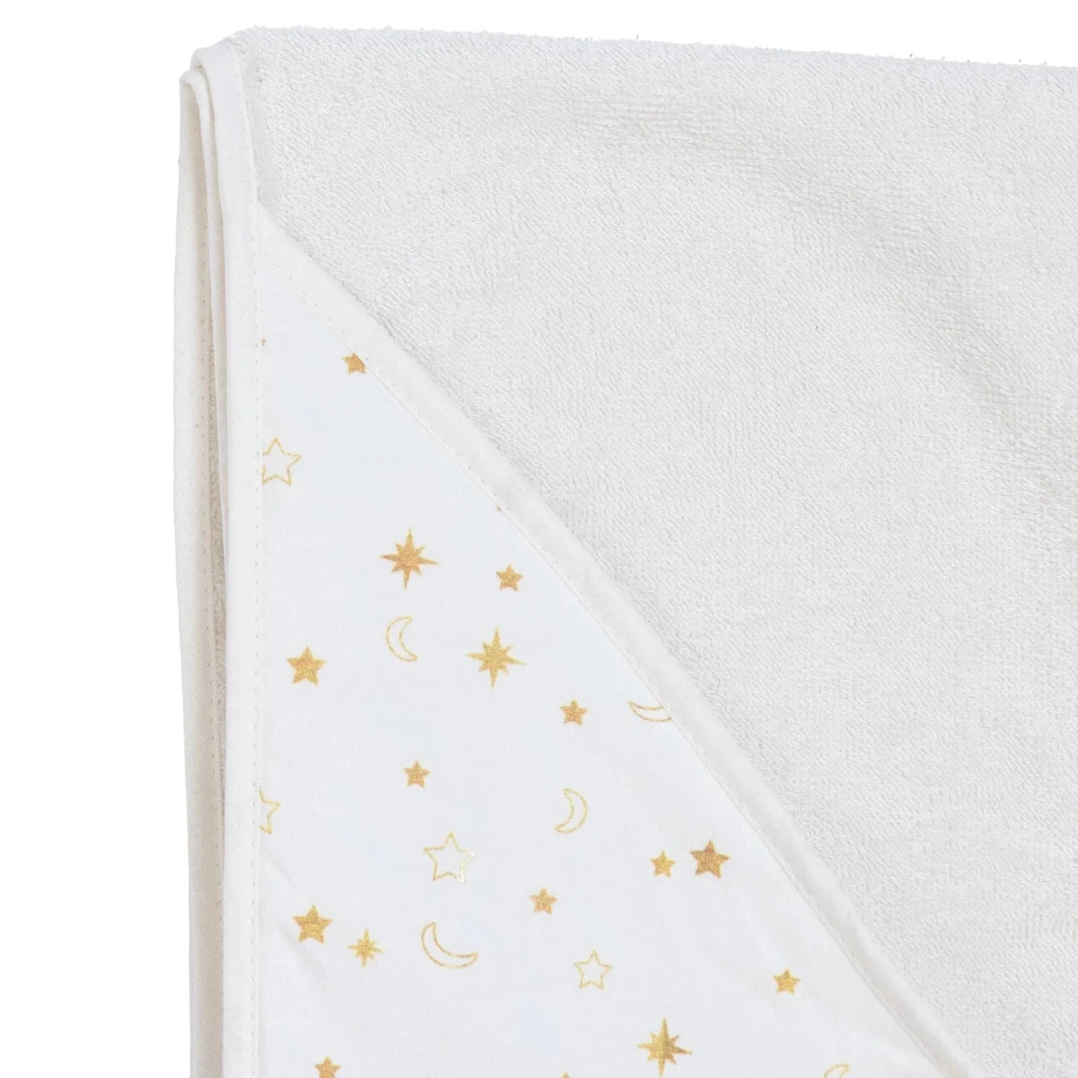 Mollia Star Print Baby Bath Towel (75 x 75 cm) Ecru - ebebek