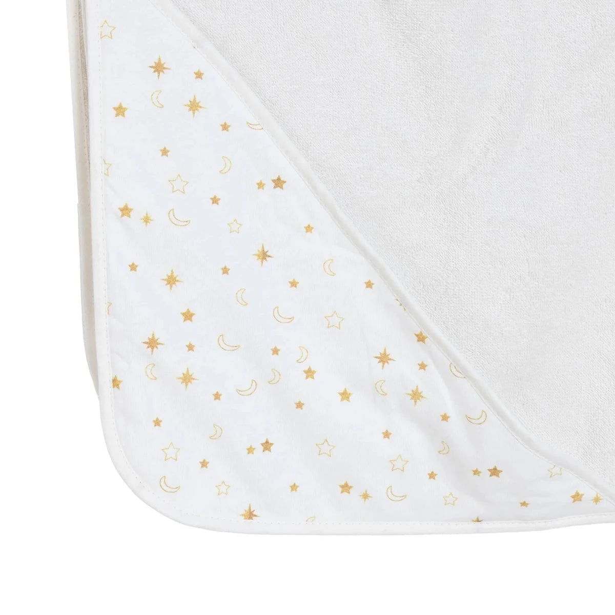 Mollia Star Print Baby Bath Towel (75 x 75 cm) Ecru - ebebek