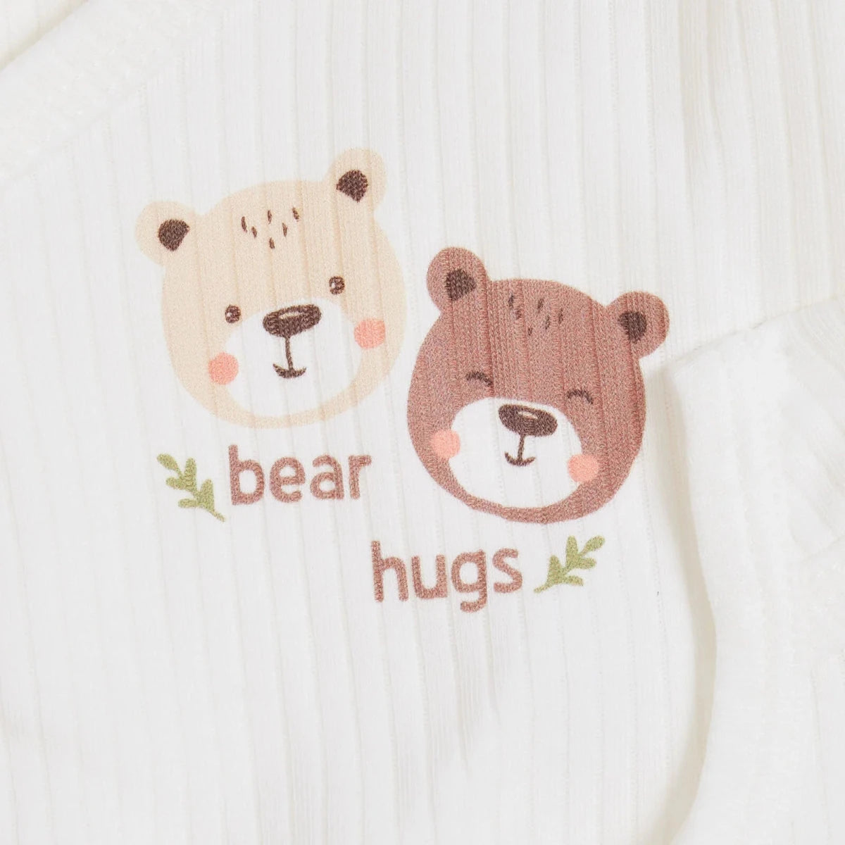 Tiffany 4 Piece Bear Print Premature Baby Hospital Bag Set Ecru - ebebek