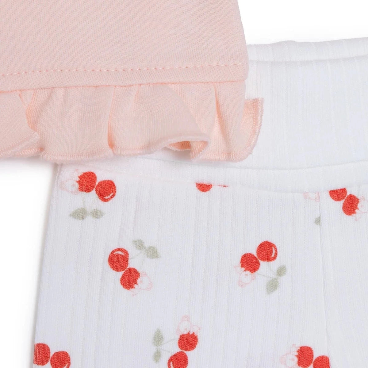 Tiffany 4 Piece Cherry Print Premature Baby Hospital Bag Set Ecru - ebebek