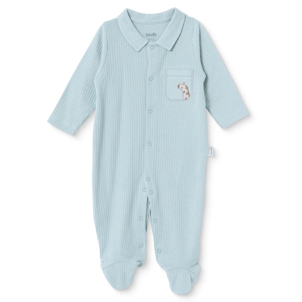 Bebetto Long Sleeve Baby Sleepsuit with Feet (Newborn to 6-9 Months) Multicolour - ebebek