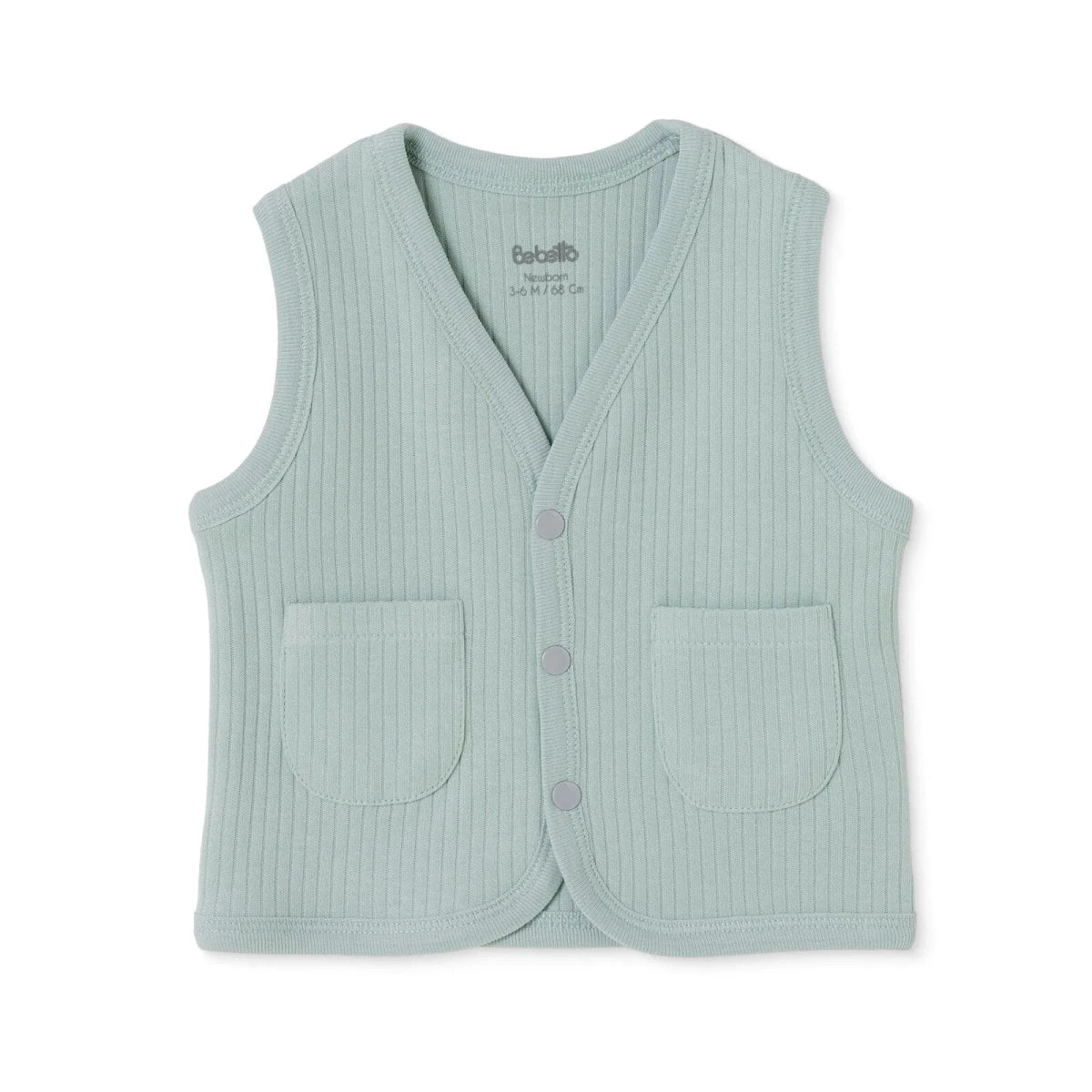 Bebetto Pocket V Neck Animal Print Baby Gilet (1-3 Months to 12 Months) Multicolour - ebebek