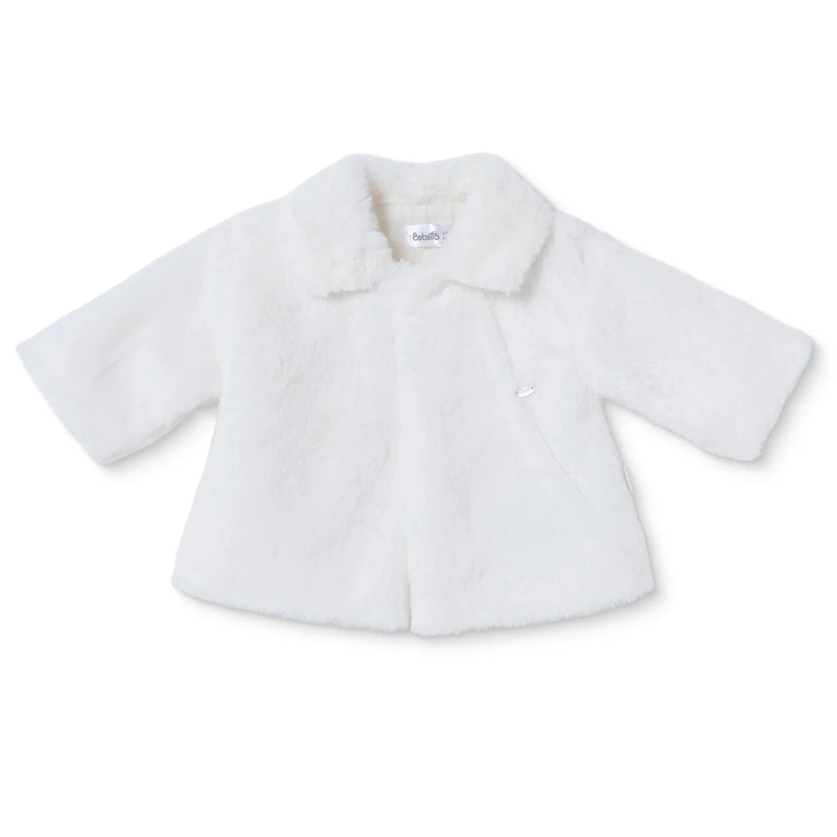 Bebetto Plush Baby Cardigan (1-3 Months to 12 Months) Ecru - ebebek