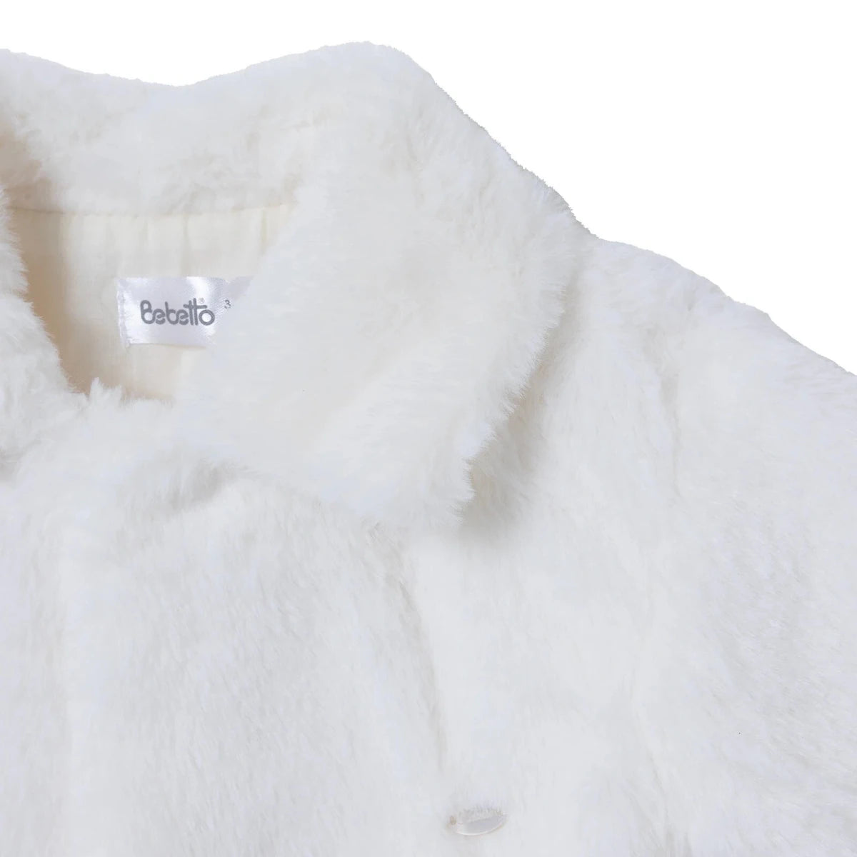 Bebetto Plush Baby Cardigan (1-3 Months to 12 Months) Ecru - ebebek
