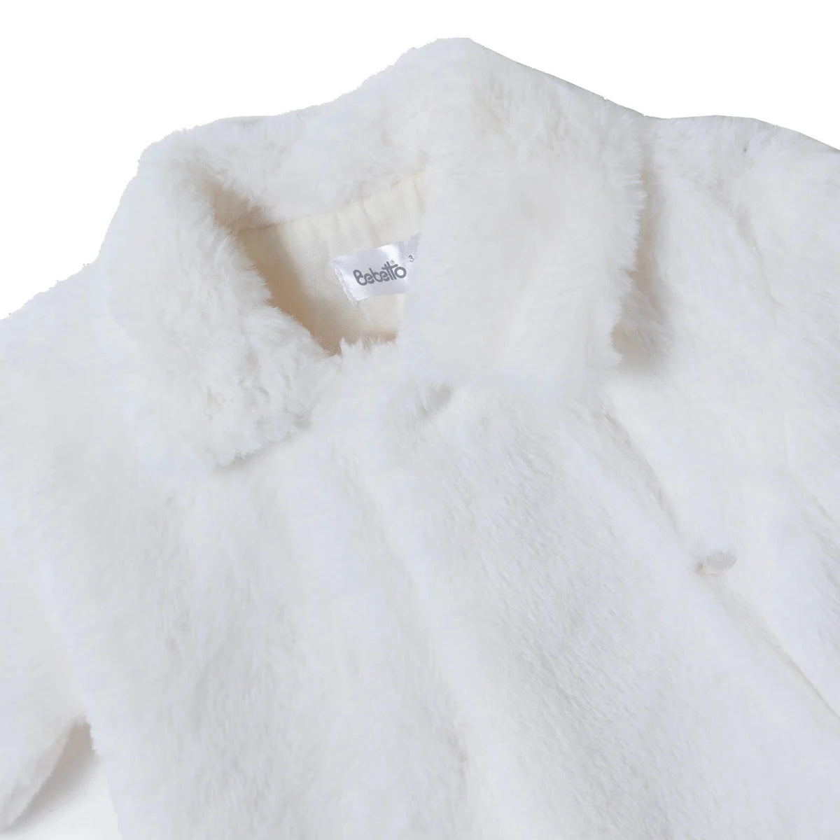 Bebetto Plush Baby Cardigan (1-3 Months to 12 Months) Ecru - ebebek