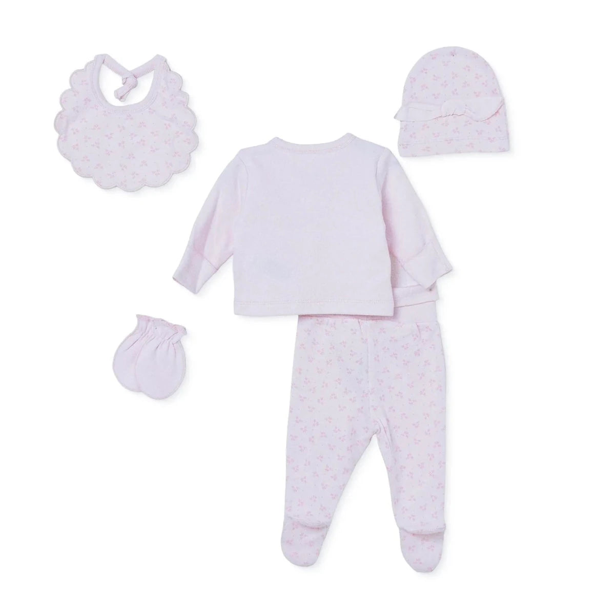 Bebetto 5 Piece Floral Print Baby Hospital Bag Set (Newborn) Pink - ebebek