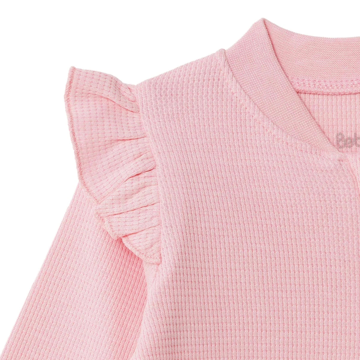 Bebetto Long Sleeve Footless Baby Sleepsuit (1-3 Months to 12 Months) Pink - ebebek