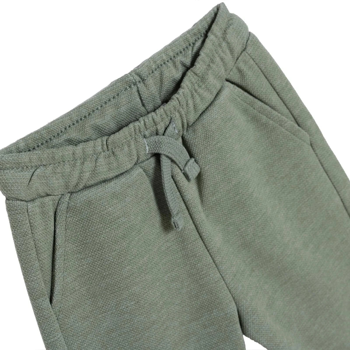 HelloBaby Ribbed Cuff Pique Baby Joggers (6-9 Months to 4-5 Years) Khaki - ebebek