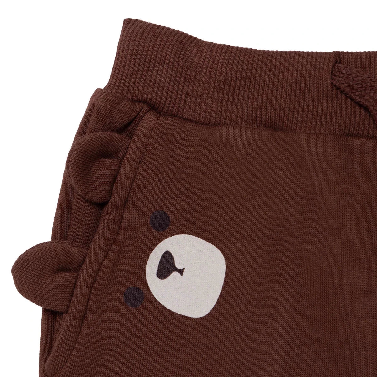 HelloBaby Bear Print Drawstring Baby Joggers (9-12 Months to 4-5 Years) Brown - ebebek