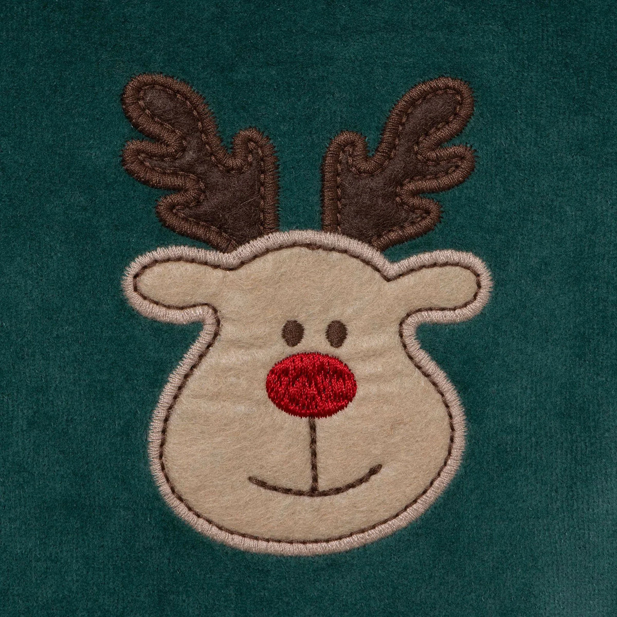 HelloBaby Reindeer Long Sleeve Velour Baby Bodysuit (1-3 Months to 2-3 Years)