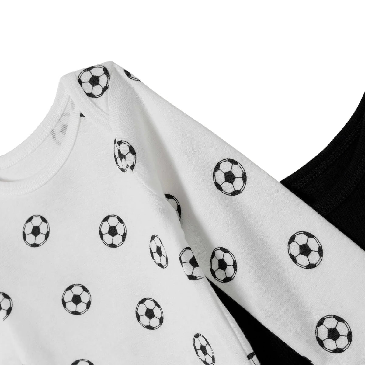 HelloBaby 2 Pack Ball Print Long Sleeve Baby Bodysuits (1-3 Months to 2-3 Years) Anthracite - ebebek