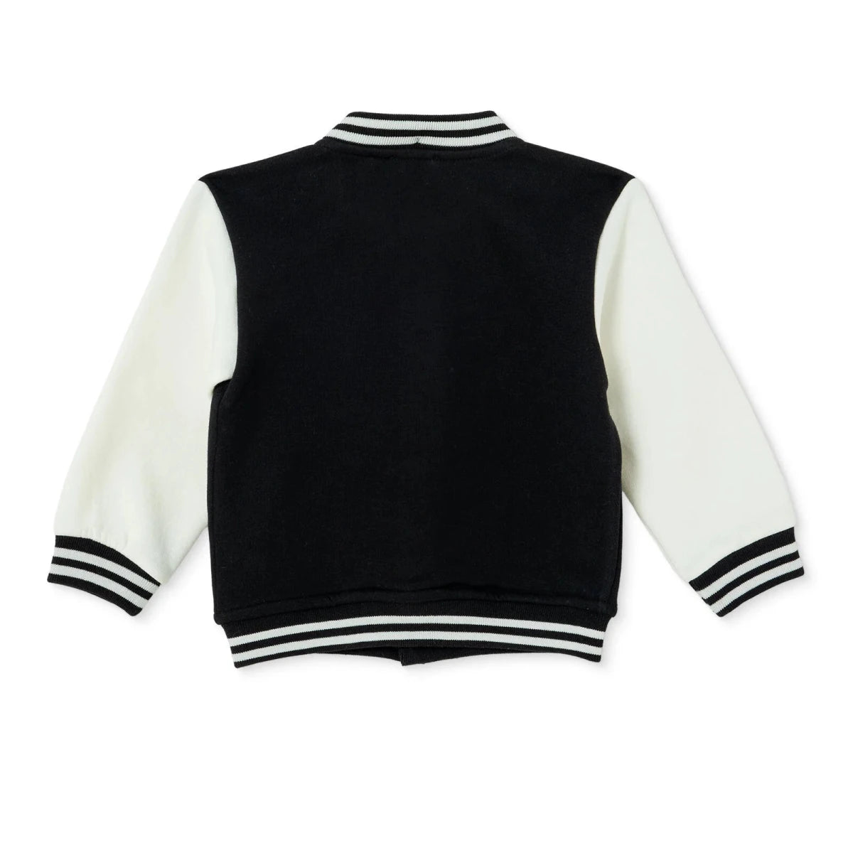 HelloBaby Bear Print Varsity Baby Jacket (6-9 Months to 4-5 Years) Black - ebebek