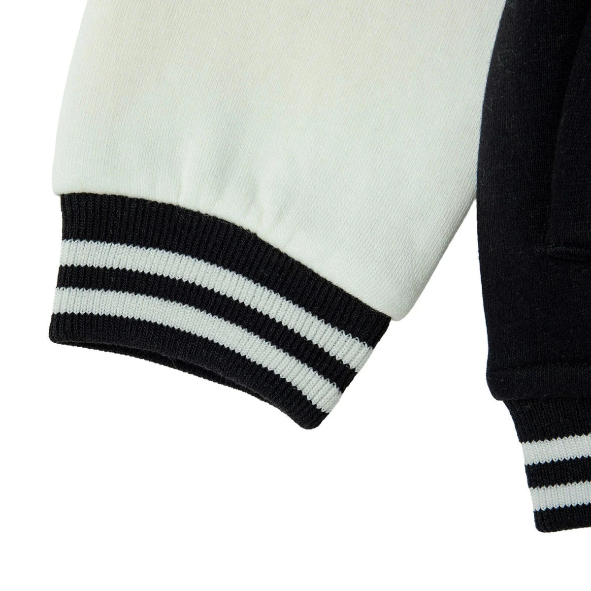 HelloBaby Bear Print Varsity Baby Jacket (6-9 Months to 4-5 Years) Black - ebebek