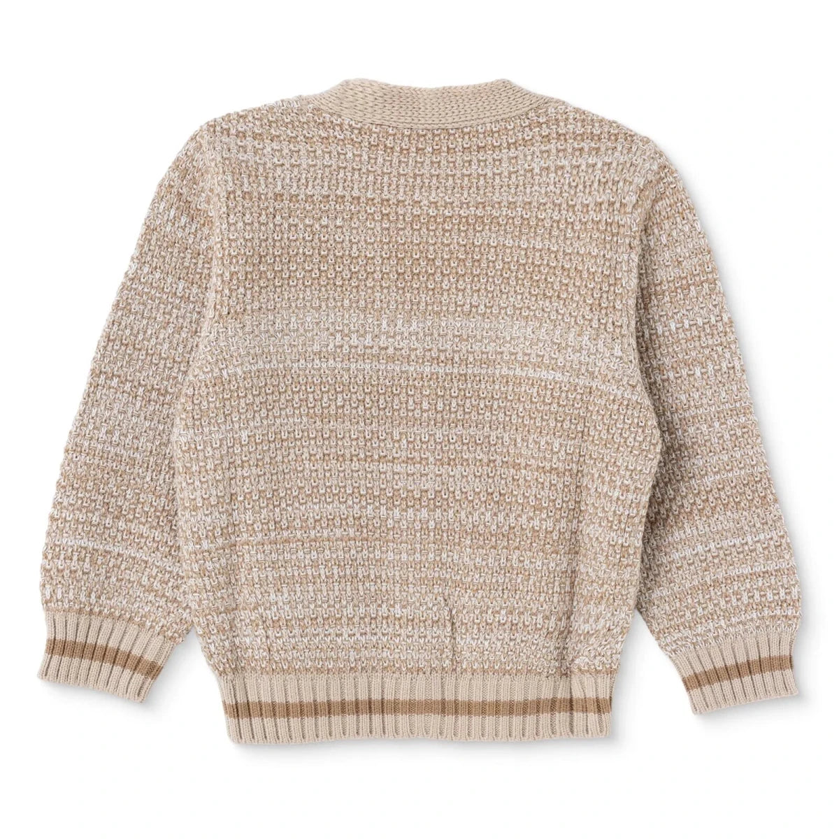 HelloBaby Buttoned V-Neck Knitted Baby Cardigan (6-9 Months to 4-5 Years) Brown - ebebek