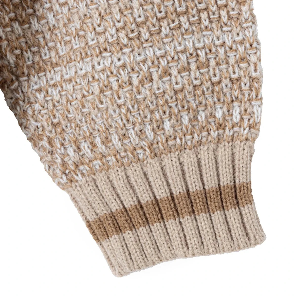 HelloBaby Buttoned V-Neck Knitted Baby Cardigan (6-9 Months to 4-5 Years) Brown - ebebek