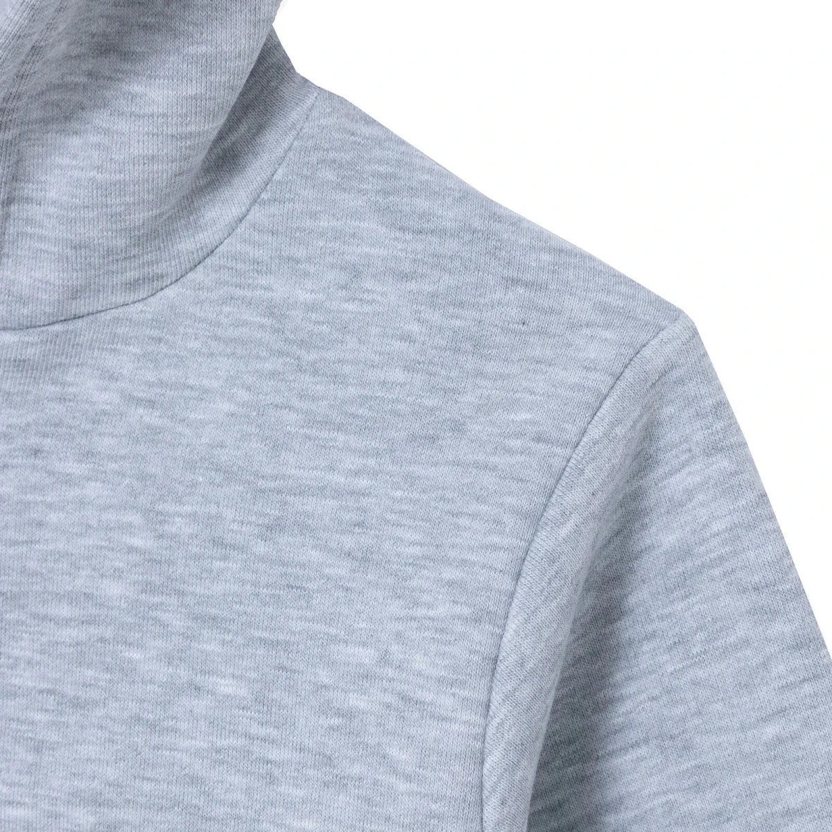 HelloBaby Brushed Back Zip-Through Baby Hoodie with Pockets (6-9 Months to 2-3 Years) Grey Melange - ebebek