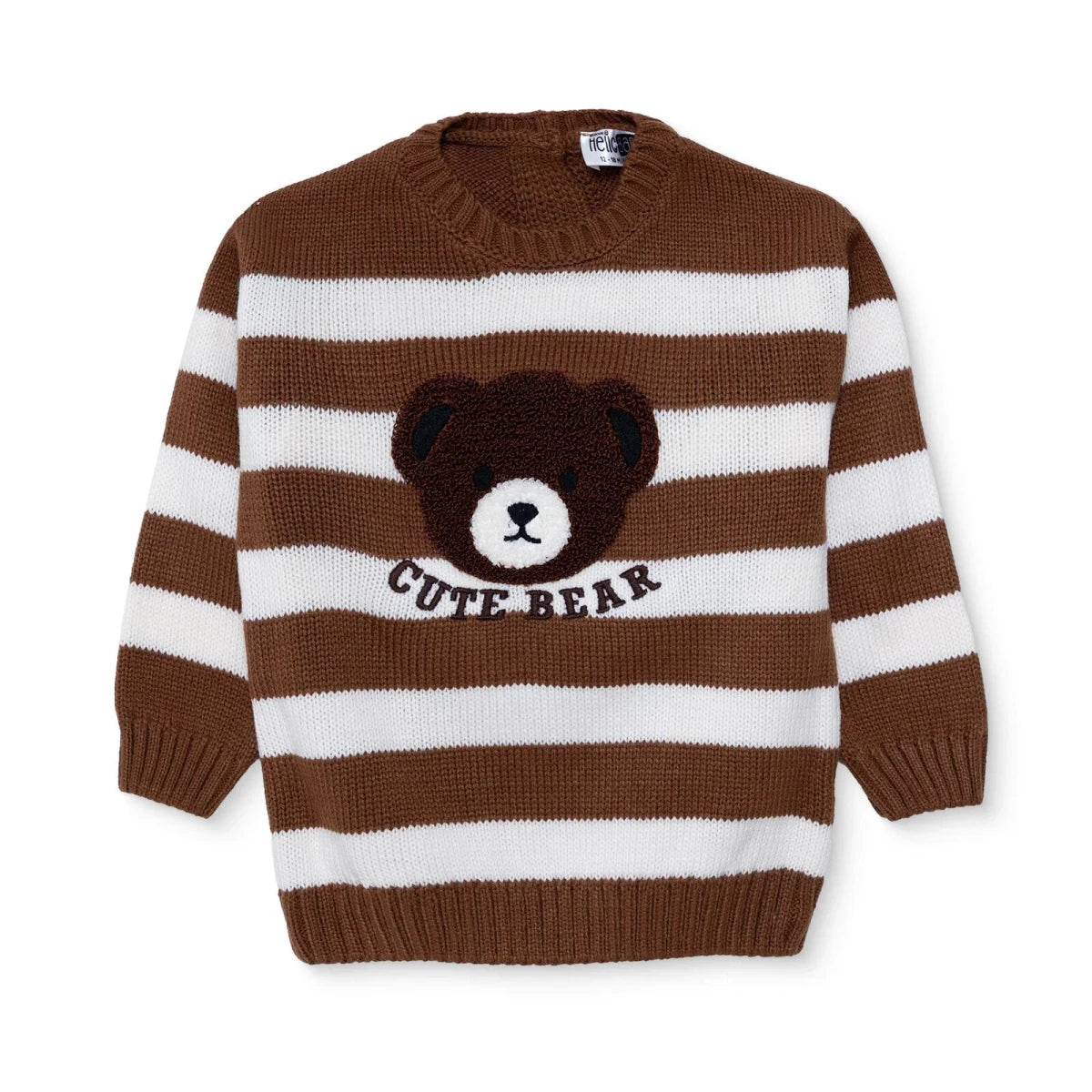 HelloBaby Jacquard Knitted Baby Jumper (9-12 Months to 3-4 Years) Beige - ebebek