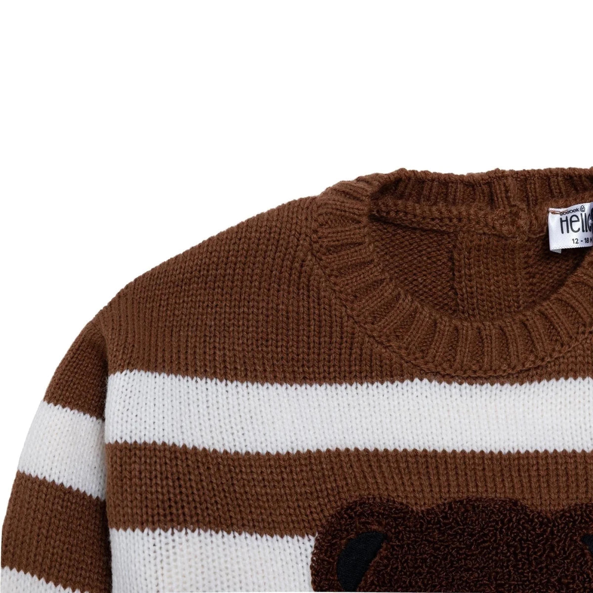 HelloBaby Jacquard Knitted Baby Jumper (9-12 Months to 3-4 Years) Beige - ebebek