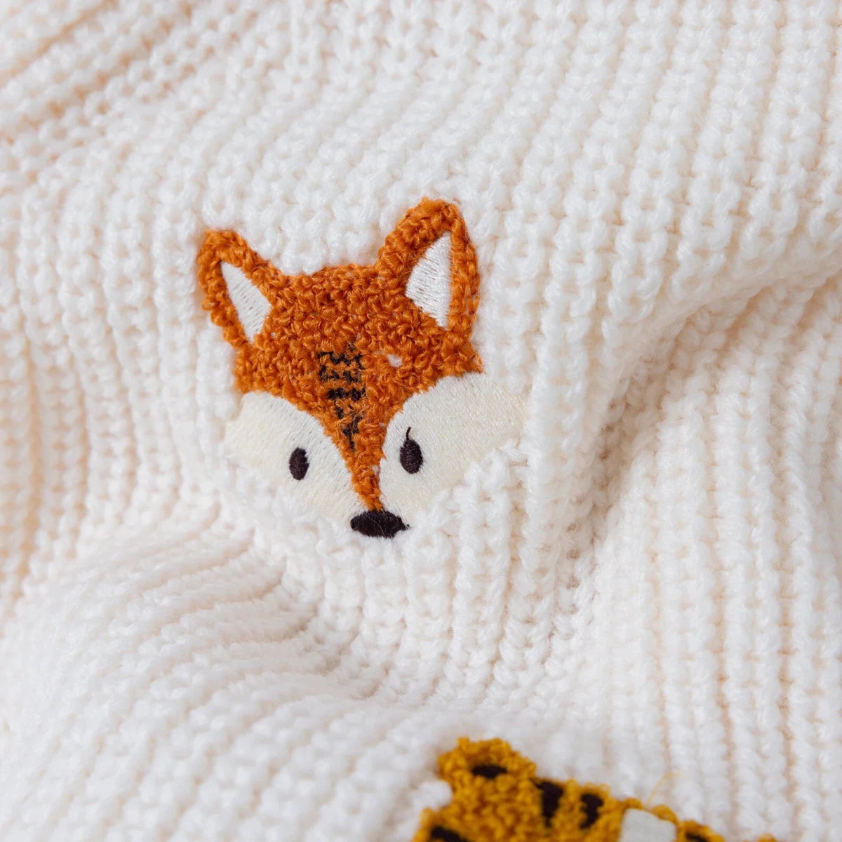 HelloBaby Animal Motif Knitted Baby Jumper (9-12 Months to 3-4 Years) Ecru - ebebek