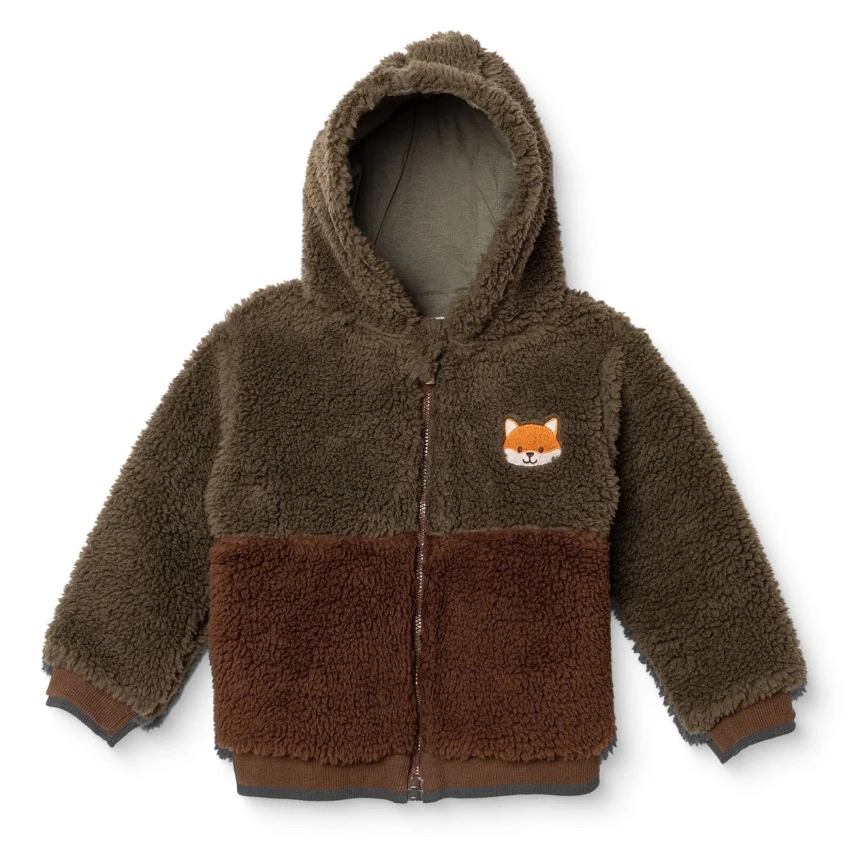 HelloBaby Animal Print Soft Fleece Baby Coat (6-9 Months to 4-5 Years) Green - ebebek