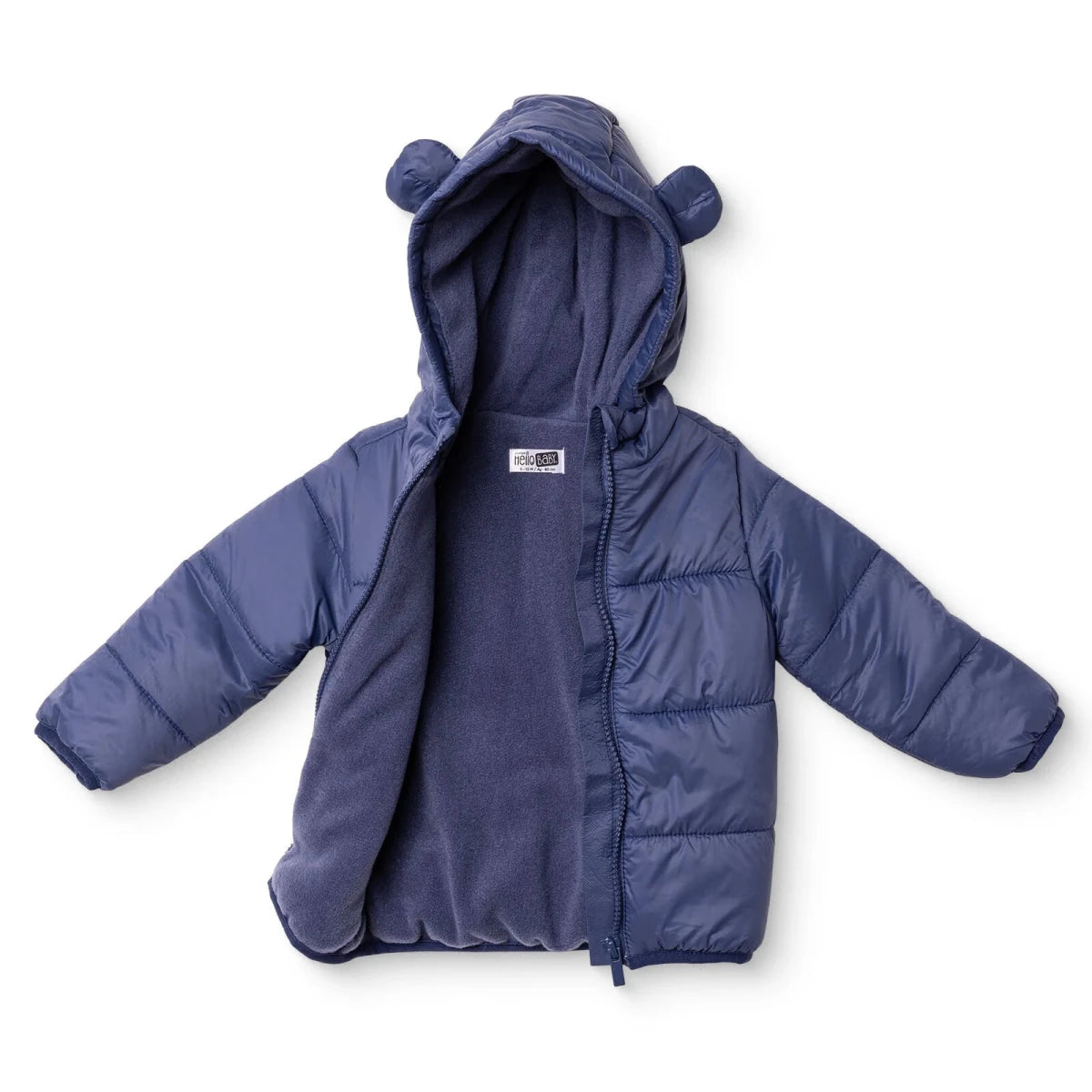 HelloBaby Hooded Baby Coat (9-12 Months to 4-5 Years) Navy Blue - ebebek