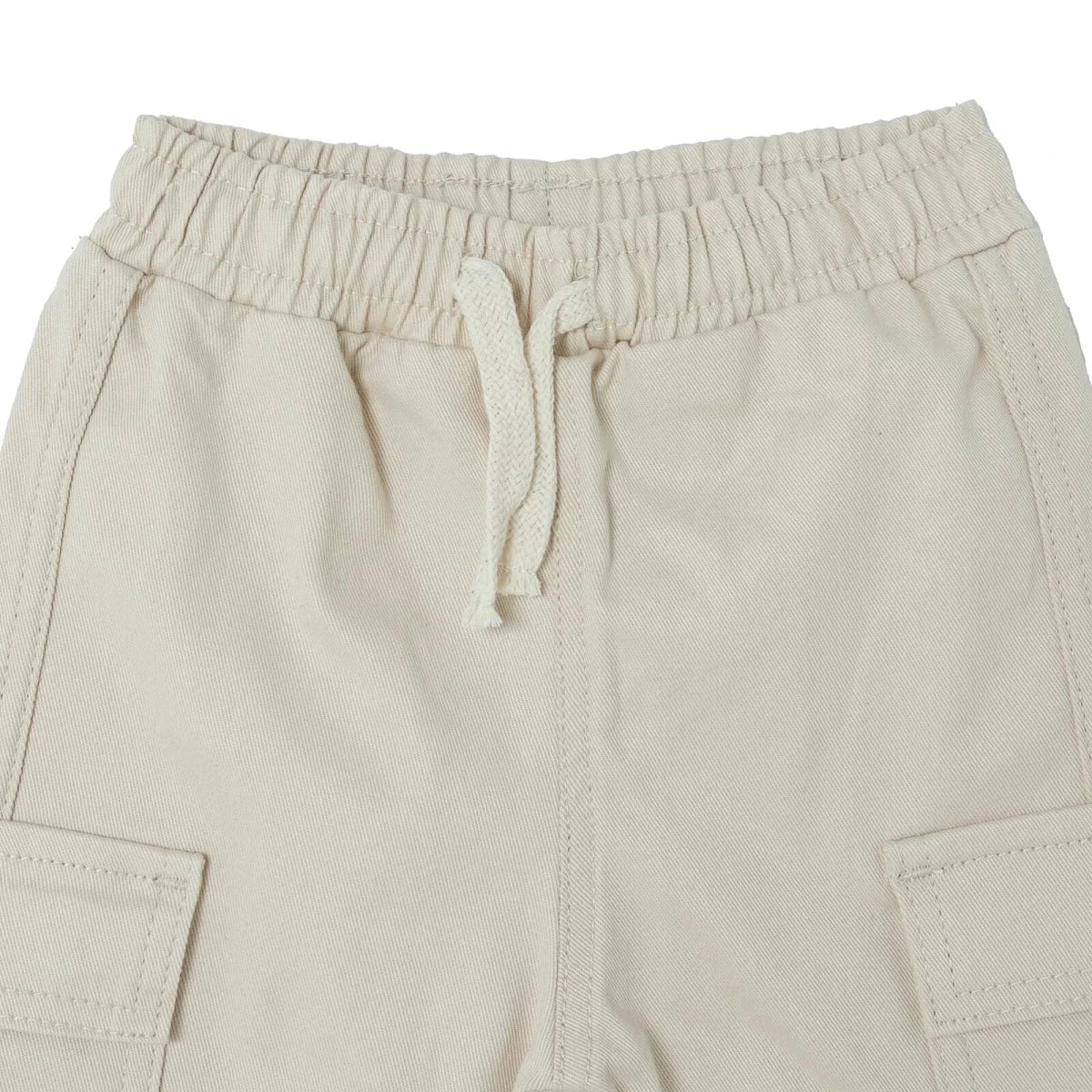 HelloBaby Drawstring Gabardine Baby Trousers (6-9 Months to 4-5 Years) Ecru - ebebek