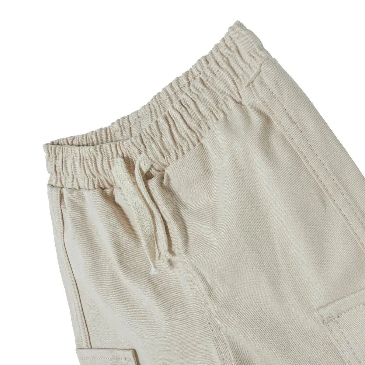 HelloBaby Drawstring Gabardine Baby Trousers (6-9 Months to 4-5 Years) Ecru - ebebek