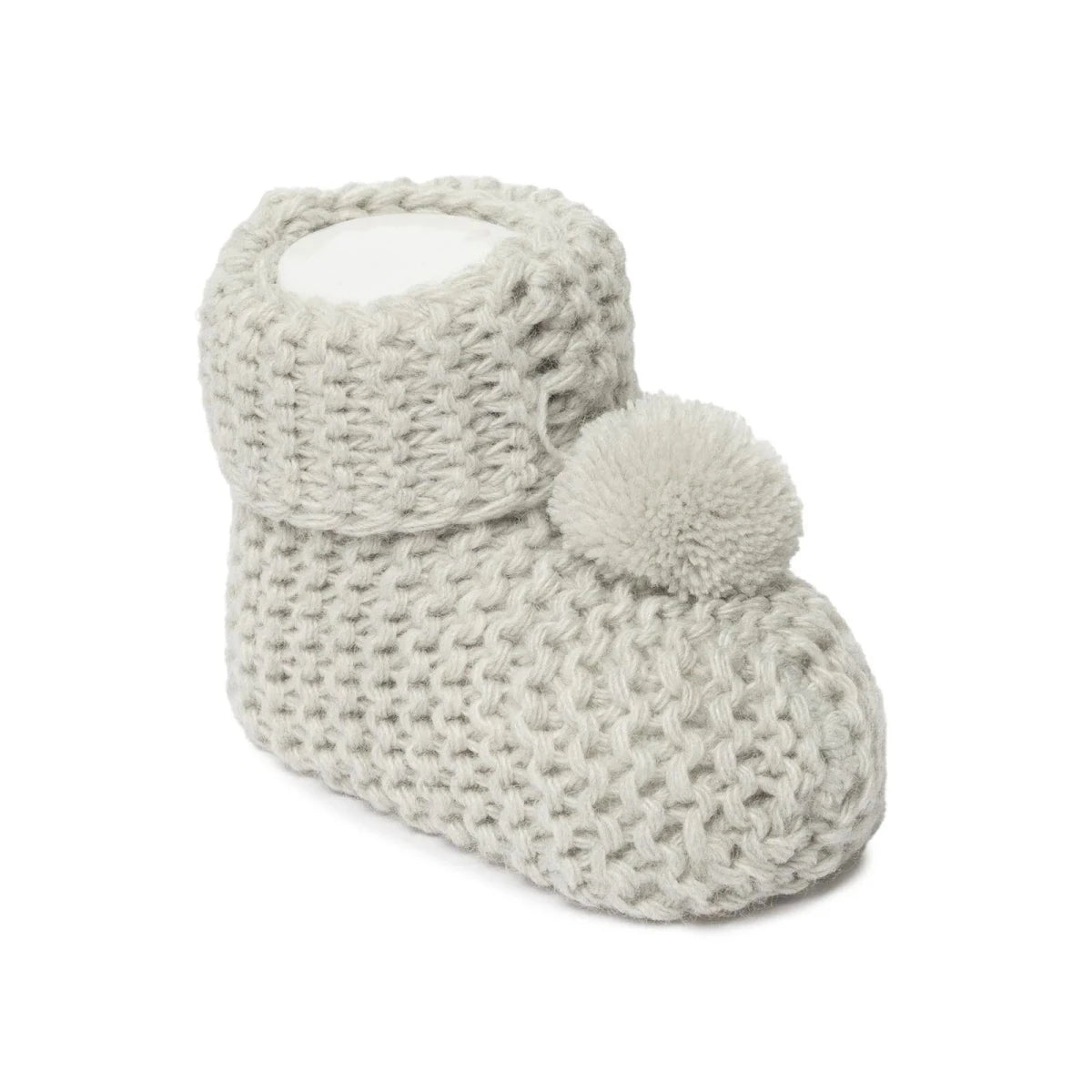 HelloBaby Fine Knit Baby Booties (One Size) Grey - ebebek