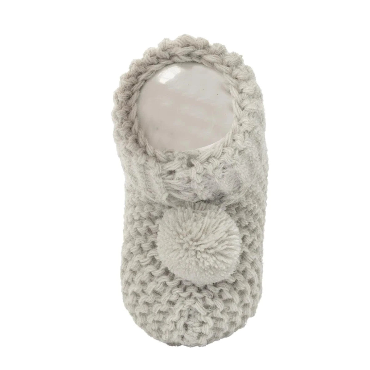 HelloBaby Fine Knit Baby Booties (One Size) Grey - ebebek