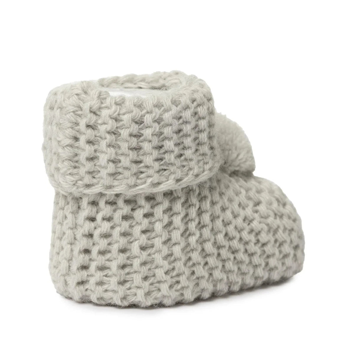 HelloBaby Fine Knit Baby Booties (One Size) Grey - ebebek