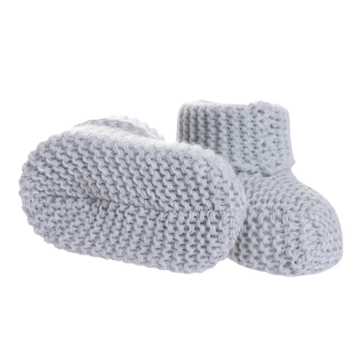 Kitti Knitted Baby Booties (One Size) Grey - ebebek