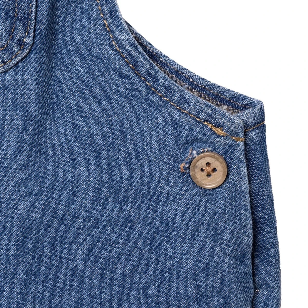 HelloBaby Dinosaur Print Denim Baby Dungarees (3-6 Months to 3-4 Years) Blue - ebebek