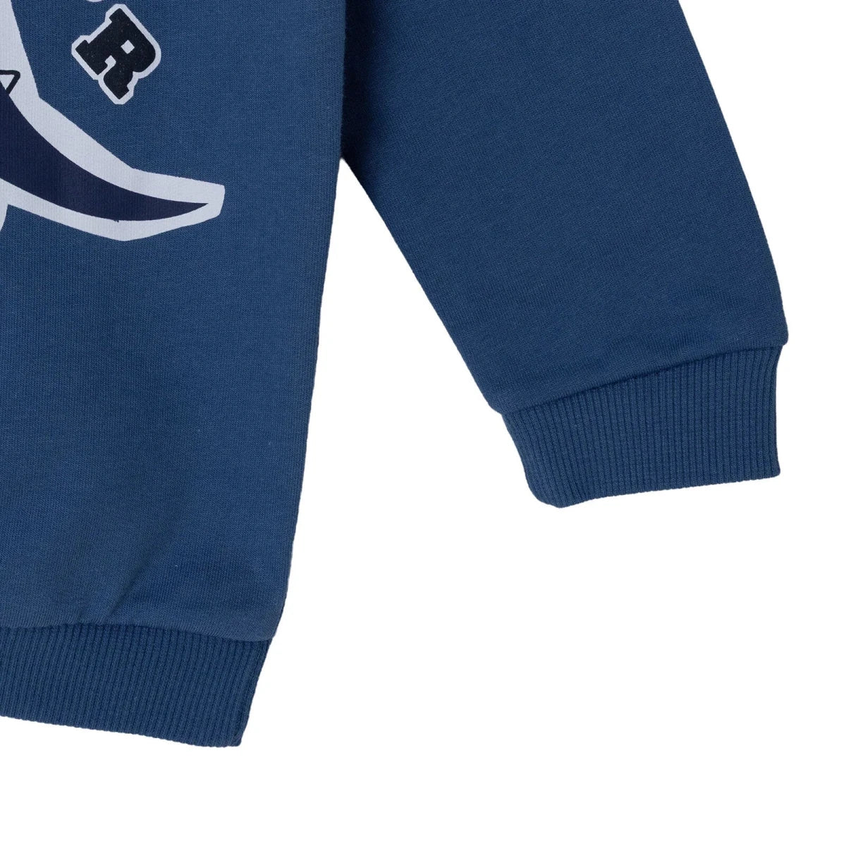 HelloBaby Dinosaur Print Brushed Loopback Baby Sweatshirt (3-6 Months to 4-5 Years) Indigo - ebebek