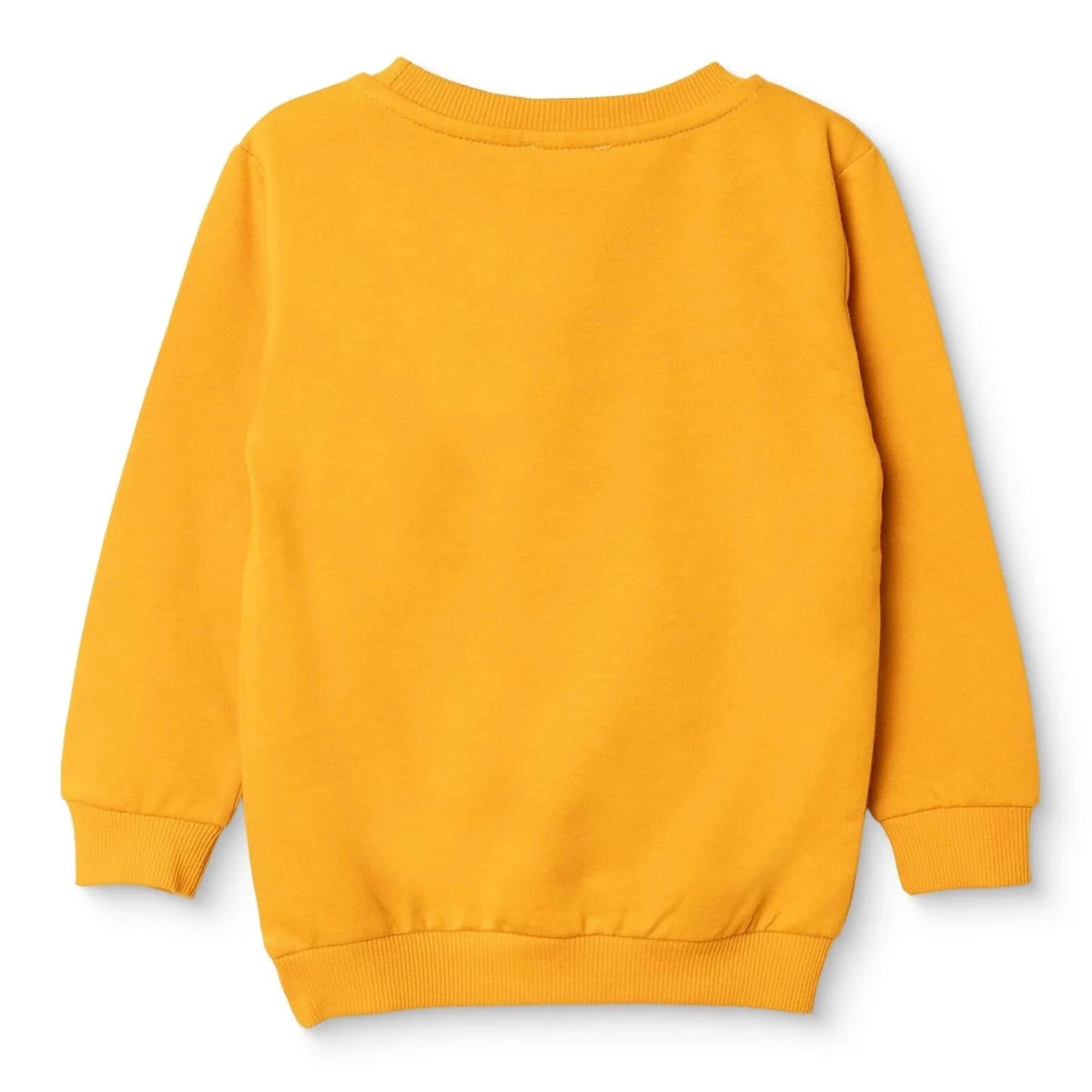 HelloBaby "Good Vibe" Slogan Brushed Loopback Baby Sweatshirt (3-6 Months to 4-5 Years) Yellow - ebebek
