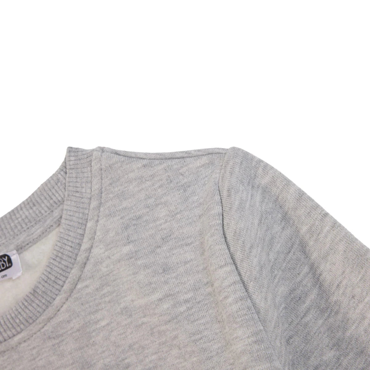 HelloBaby Sweat Fabric Baby Sweatshirt (3-6 Months to 4-5 Years) Grey Melange - ebebek
