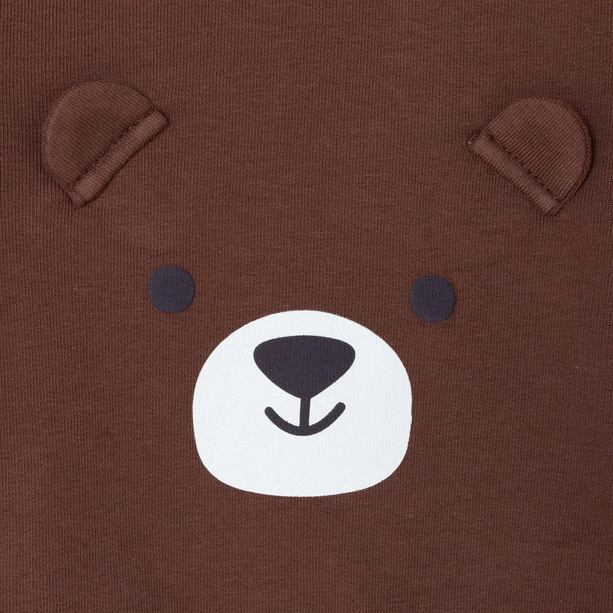 HelloBaby Bear Print Brushed Back Sweat Baby Sweatshirt (6-9 Months to 4-5 Years) Brown - ebebek
