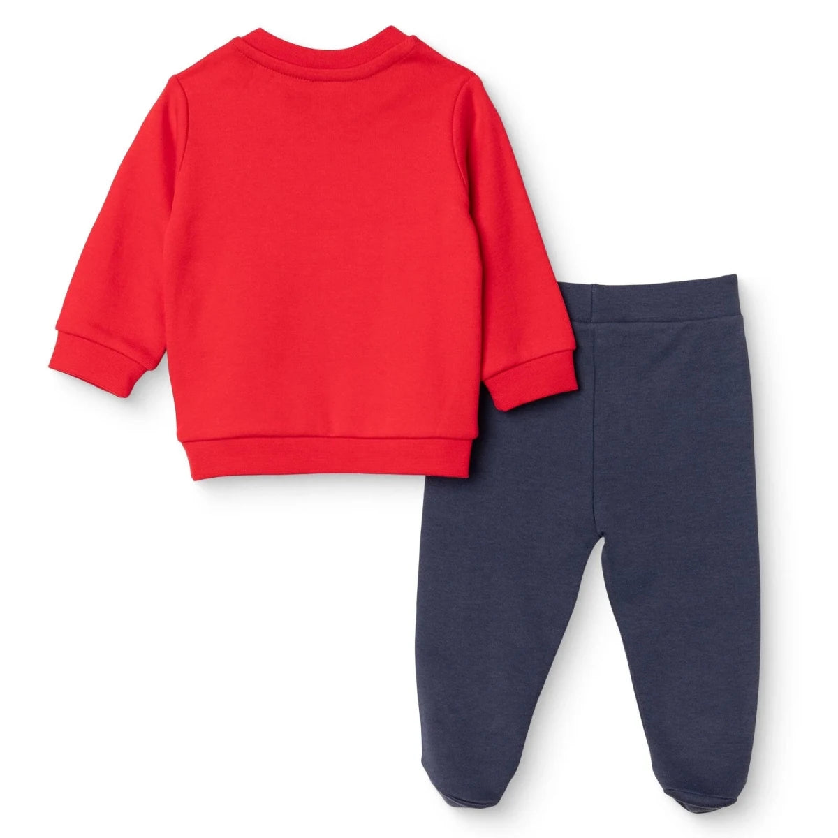 HelloBaby Christmas Print Baby Sweatshirt & Footed Leggings (1-3 to 12 Months) - Red Red - ebebek