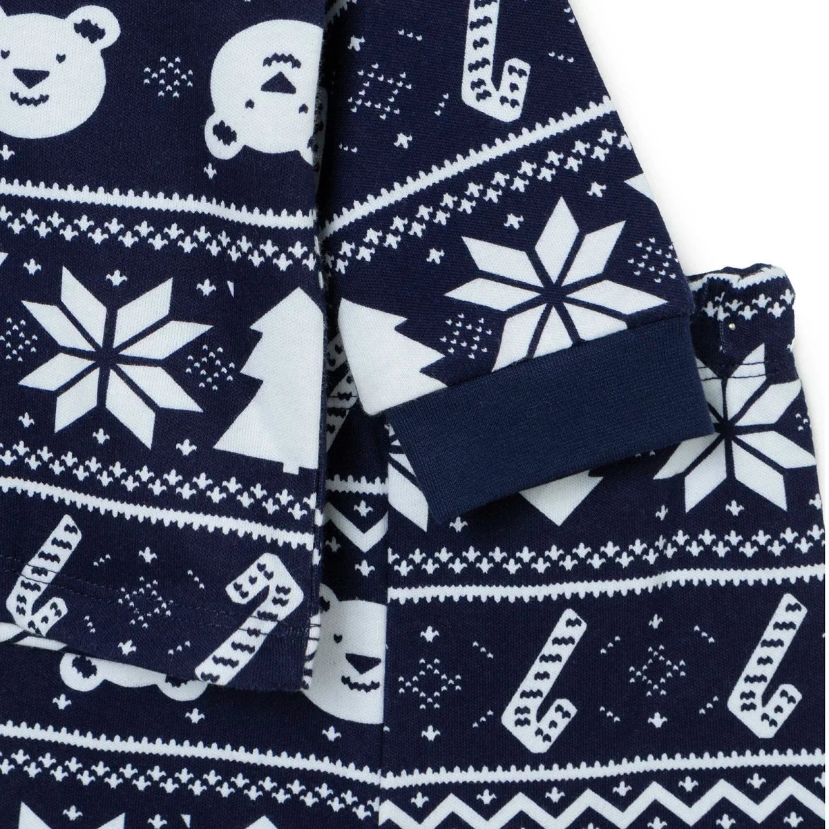 HelloBaby Festive Print Interlock Baby Pyjama Set (3-6 Months to 3-4 Years) - Navy Blue Navy Blue - ebebek