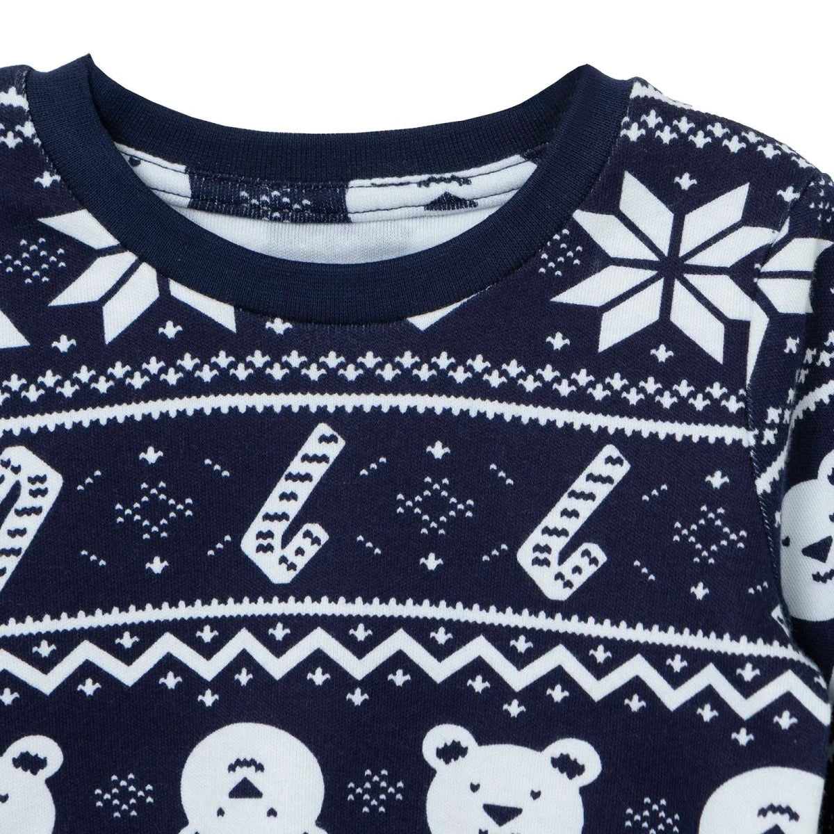 HelloBaby Festive Print Interlock Baby Pyjama Set (3-6 Months to 3-4 Years) - Navy Blue Navy Blue - ebebek