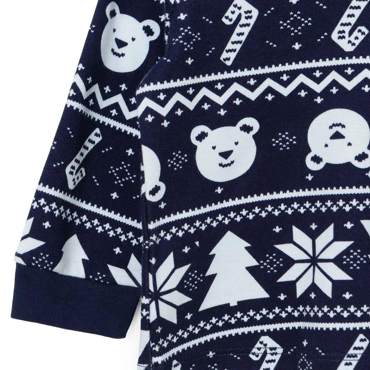 HelloBaby Festive Print Interlock Baby Pyjama Set (3-6 Months to 3-4 Years) - Navy Blue Navy Blue - ebebek