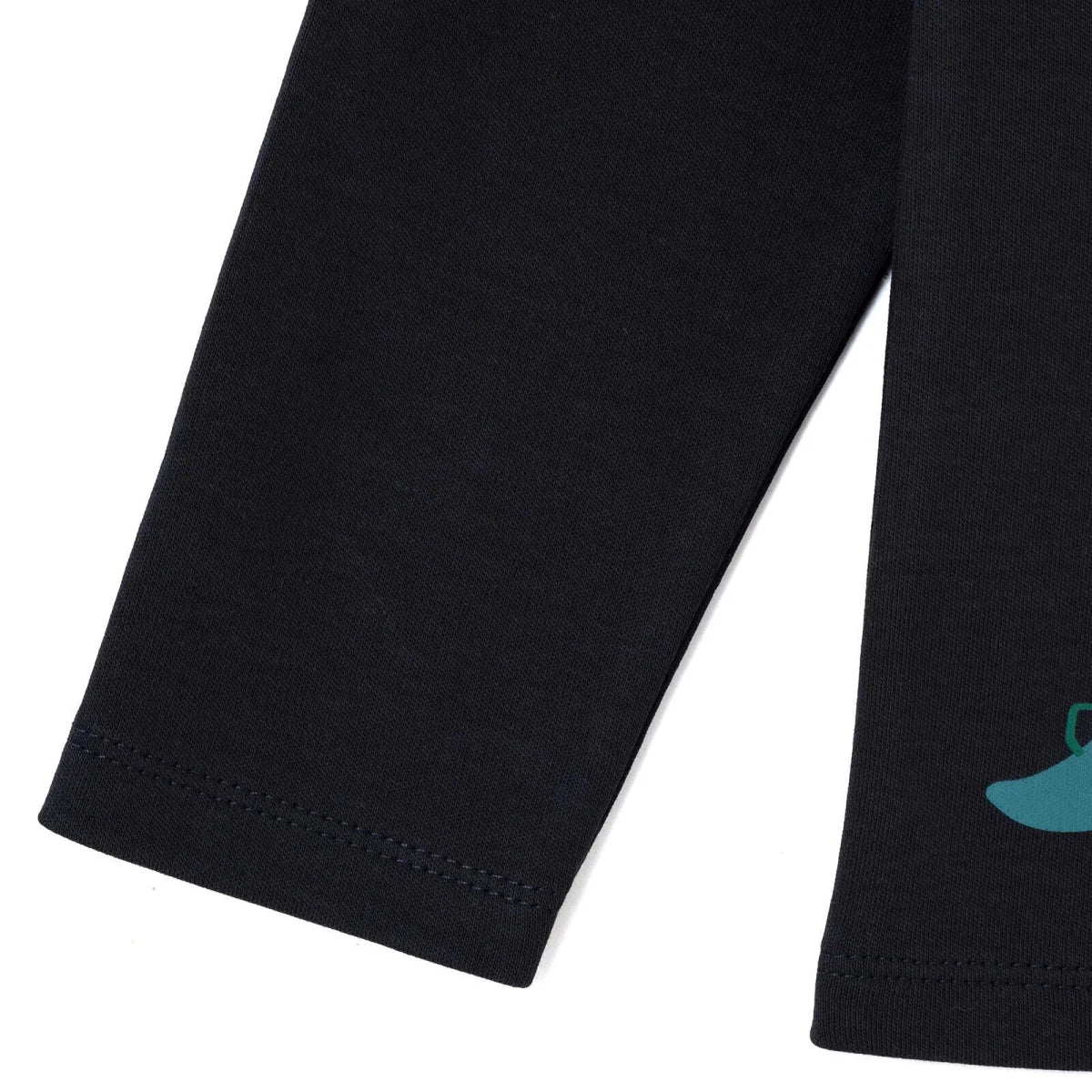 HelloBaby Dinosaur Print Long Sleeve Baby T-Shirt (3-6 Months to 2-3 Years) Black - ebebek