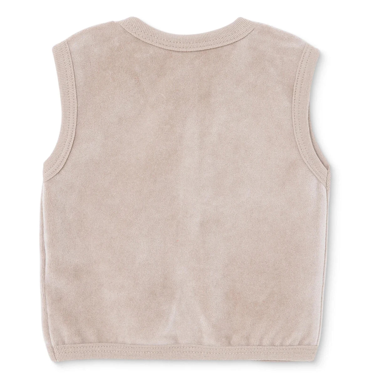HelloBaby Animal Print Velour Baby Gilet (Newborn to 6-9 Months) Brown - ebebek