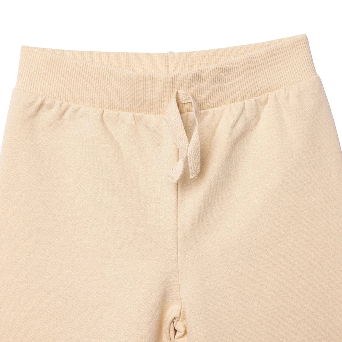 HelloBaby Drawstring Brushed Loopback Baby Joggers (3-6 Months to 4-5 Years) Ecru - ebebek