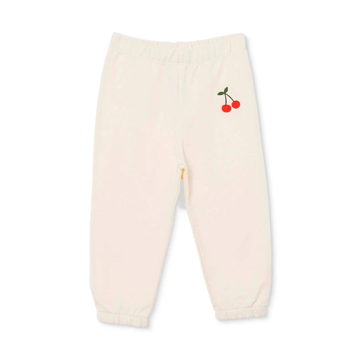 HelloBaby Cherry Print Loopback Baby Joggers (3-6 Months to 4-5 Years) Ecru - ebebek