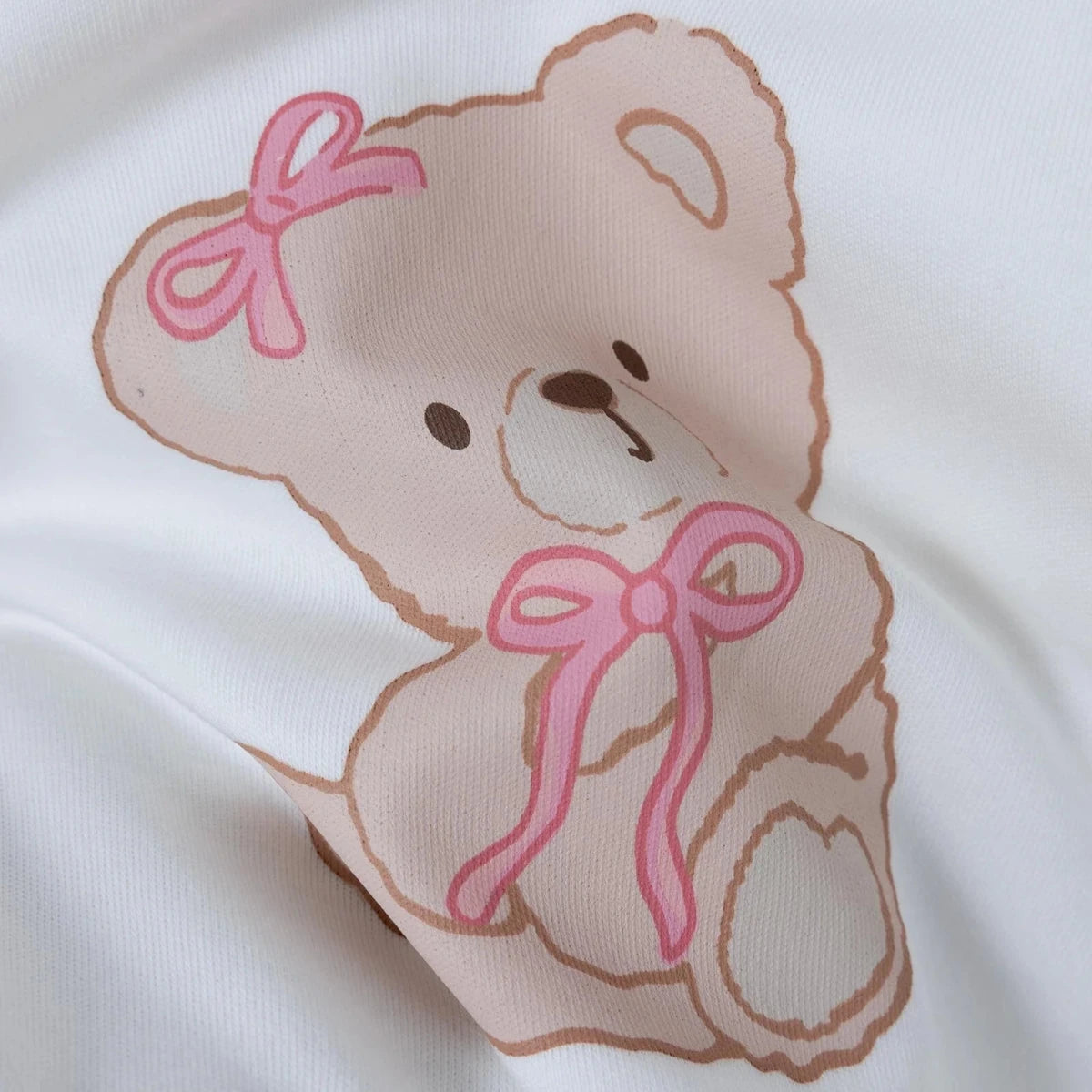 HelloBaby 2 Pack Heart Print Long Sleeve Baby Bodysuits (1-3 Months to 2-3 Years) Ecru - ebebek