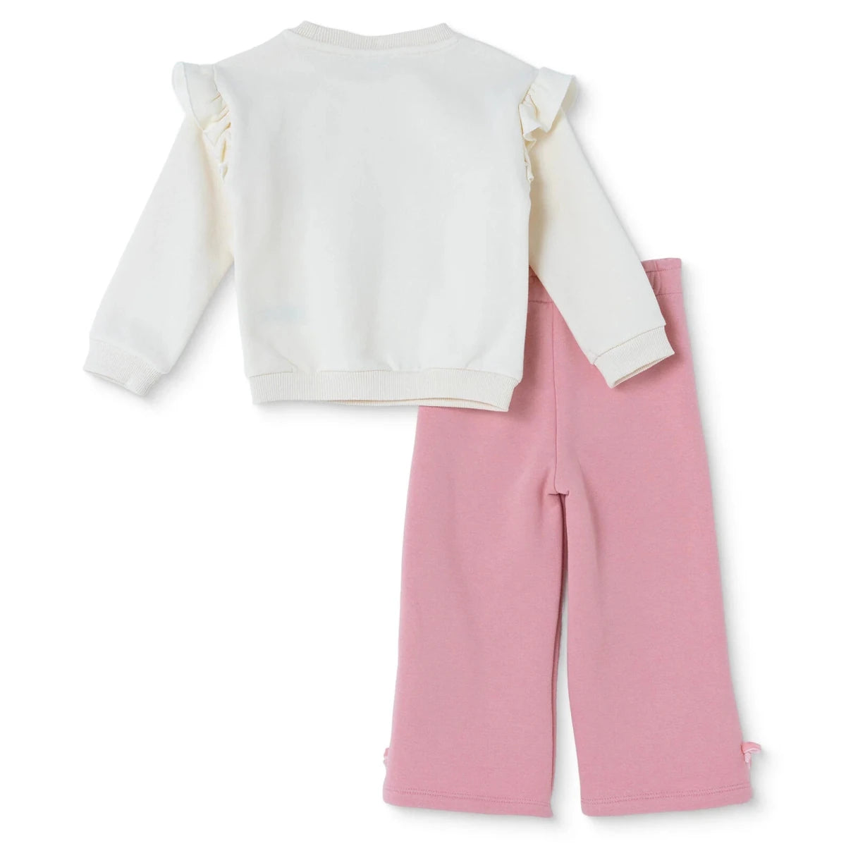 HelloBaby Bear Print Long Sleeve Top & Trousers Set (3-6 Months to 4-5 Years) Ecru Printed - ebebek