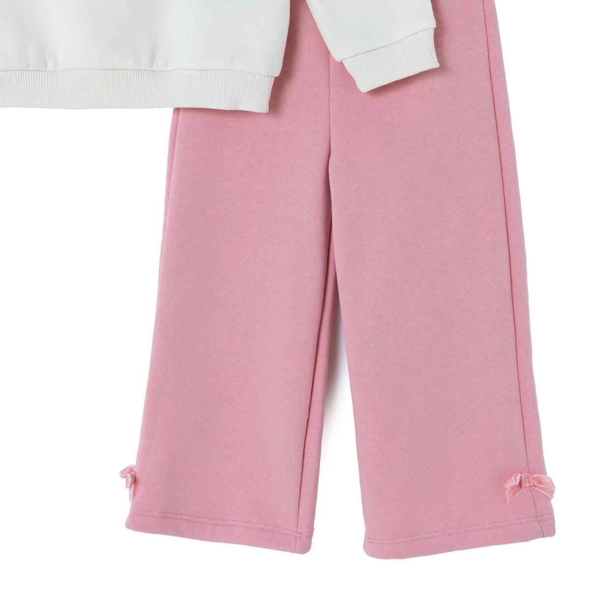 HelloBaby Bear Print Long Sleeve Top & Trousers Set (3-6 Months to 4-5 Years) Ecru Printed - ebebek